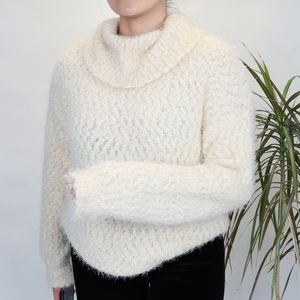 Fluffy Turtleneck Sweater